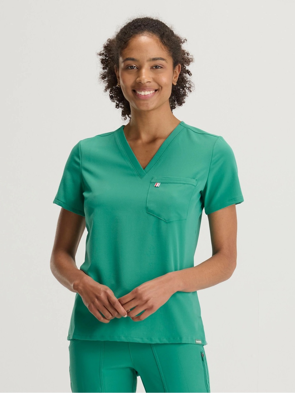 Mediclo Teal Green Tencel Scrub Set Sz XS